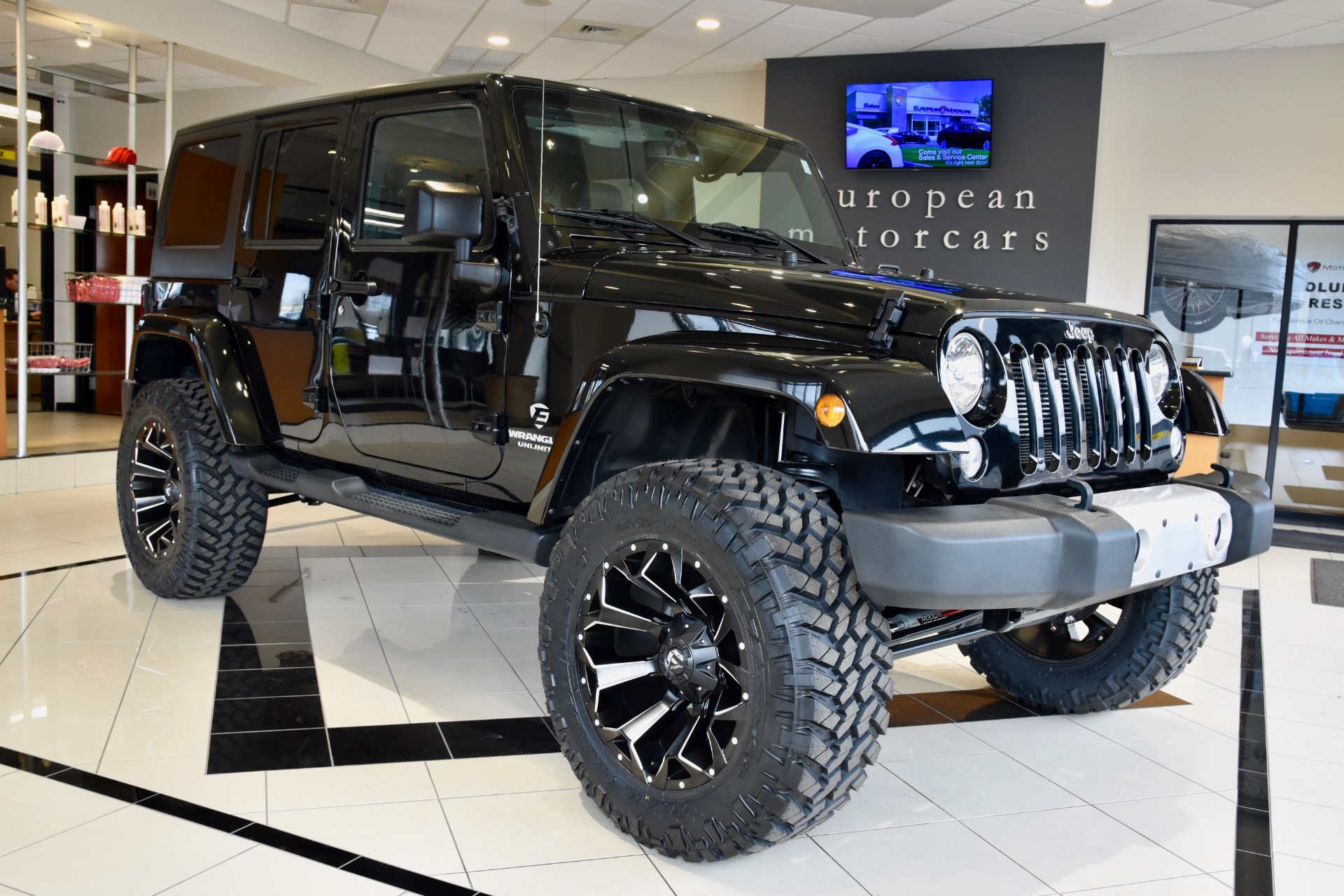 Used 2015 Jeep Wrangler Unlimited EMC CUSTOM LIFTED Sahara For Sale (Sold)  | European Motorcars Stock #645695