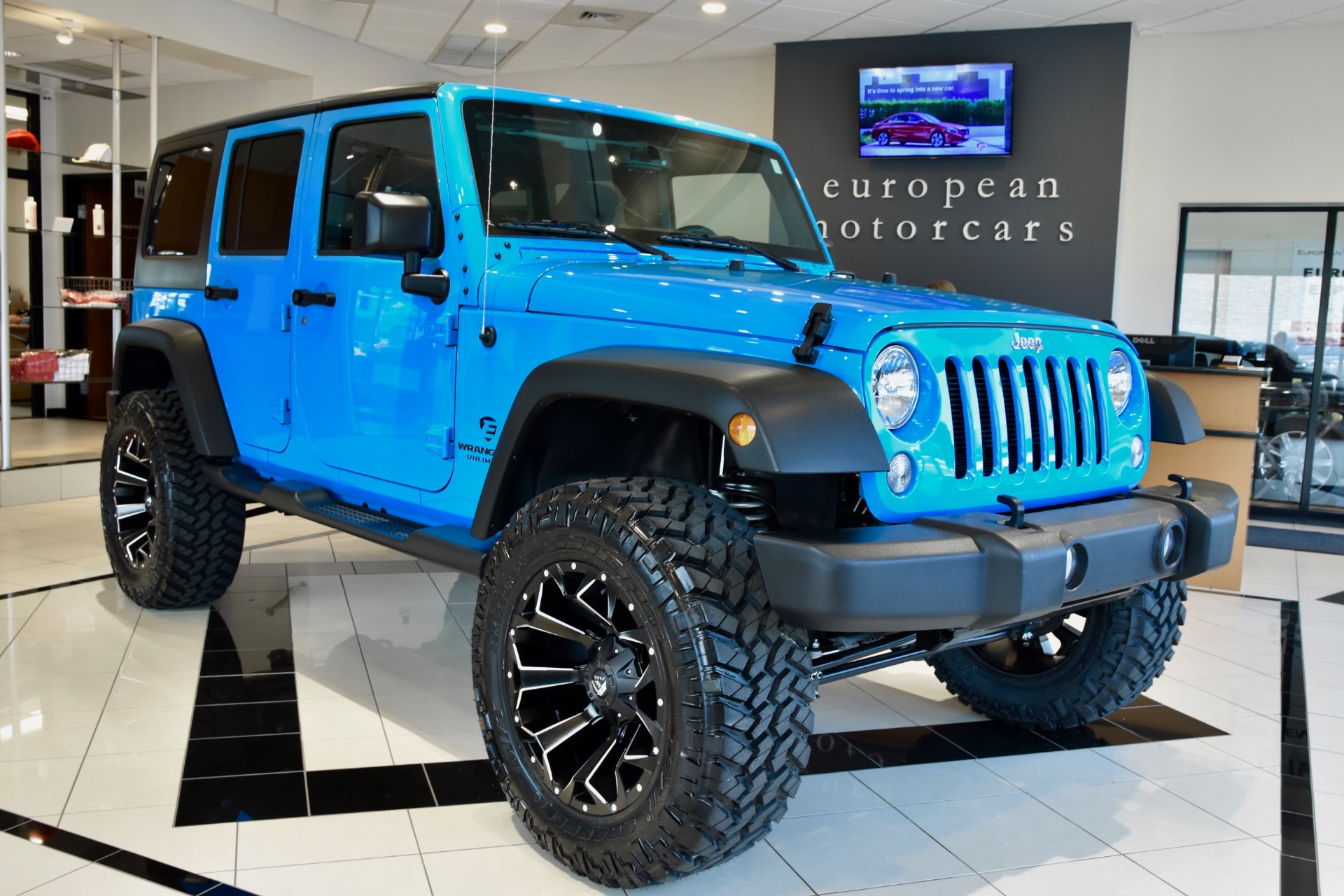Used 2017 Jeep Wrangler Unlimited EMC Custom Lifted Sport S For Sale (Sold)  | European Motorcars Stock #653335