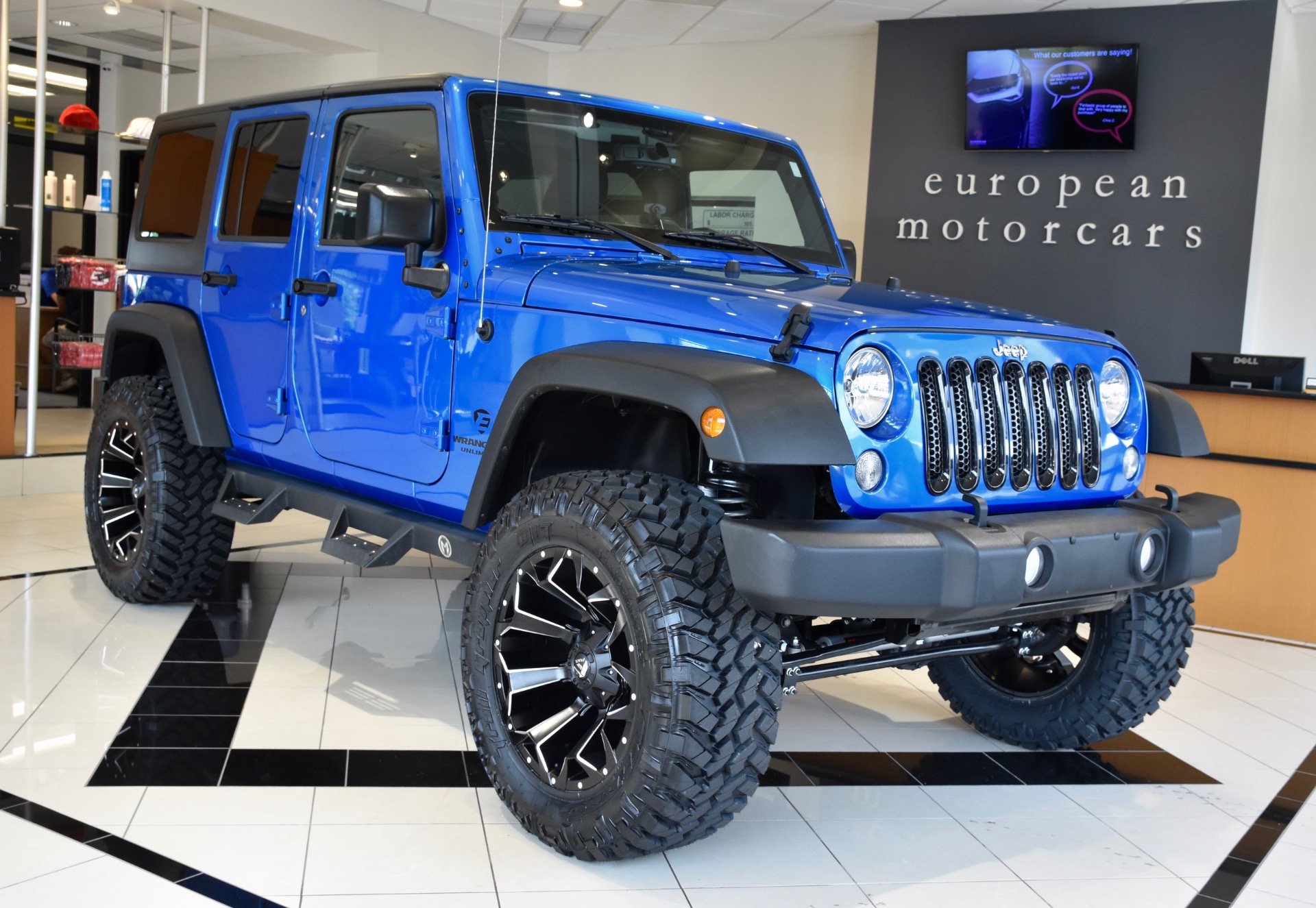 Used 2016 Jeep Wrangler Unlimited EMC CUSTOM LIFTED Sport S For Sale (Sold)  | European Motorcars Stock #242142