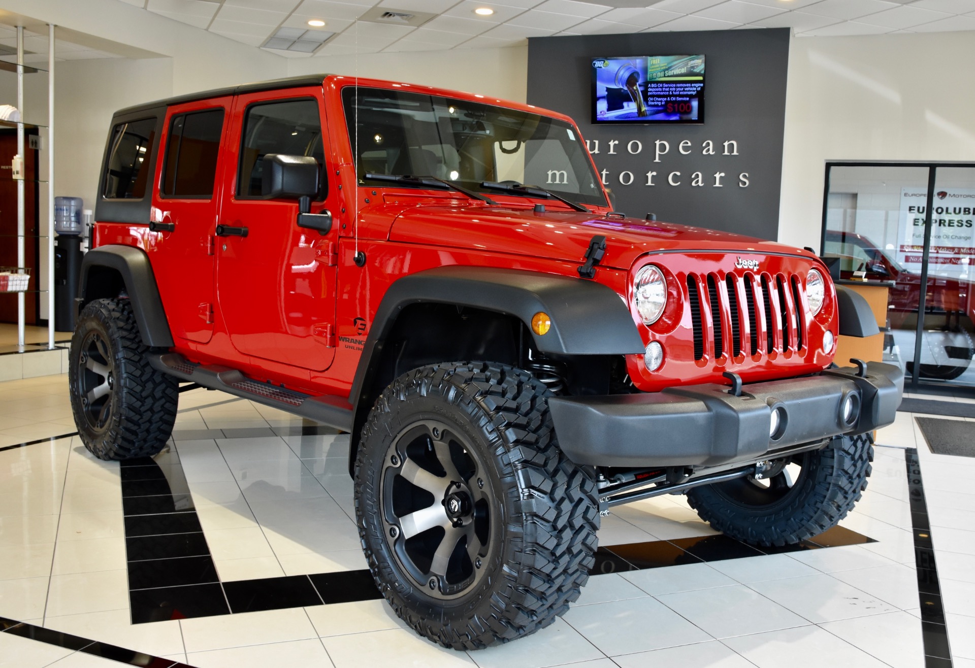 Used 2016 Jeep Wrangler Unlimited EMC CUSTOM LIFTED Sport S For Sale (Sold)  | European Motorcars Stock #247474