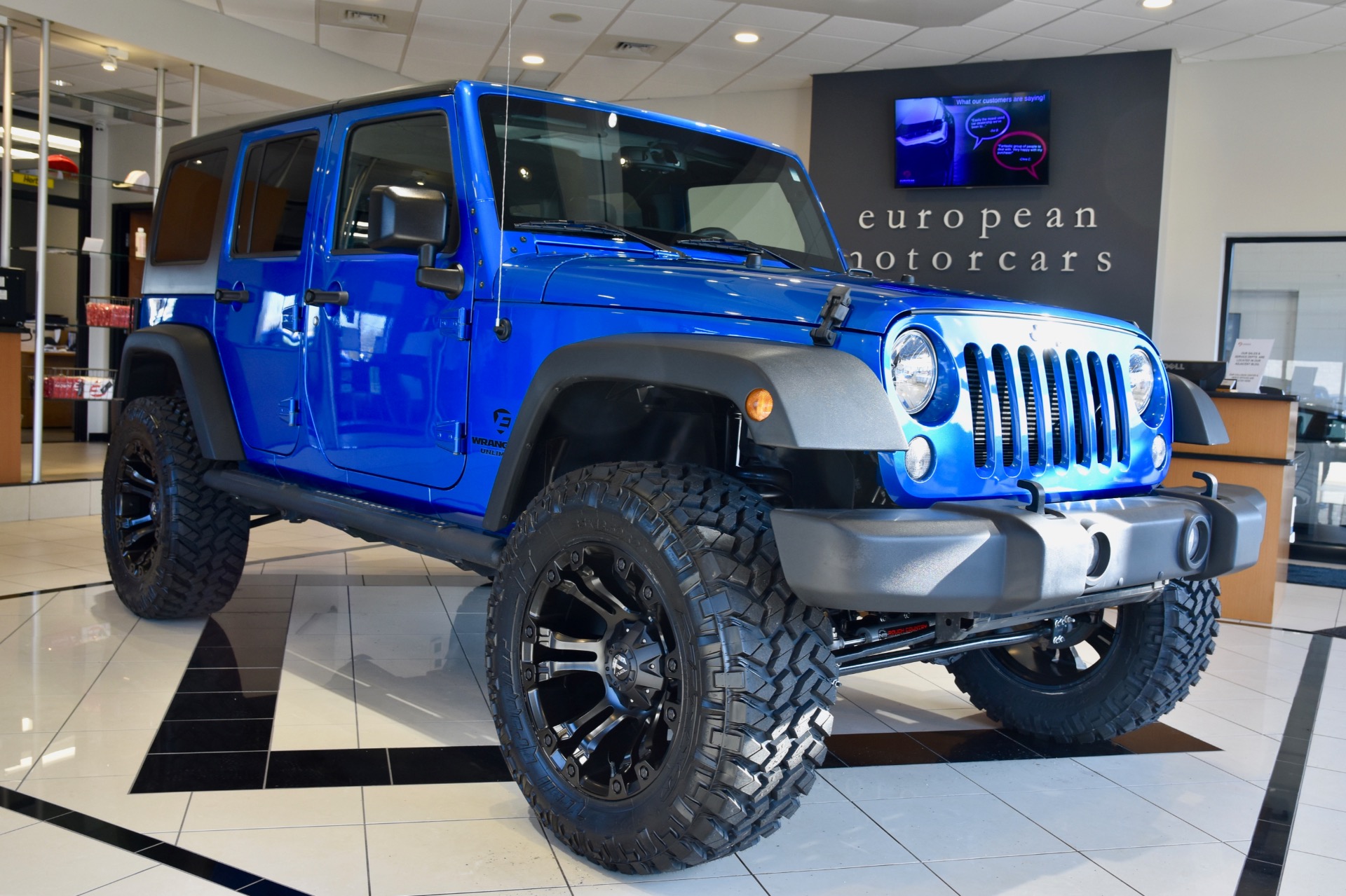 Used 2016 Jeep Wrangler Unlimited EMC CUSTOM LIFTED Sport S For Sale 