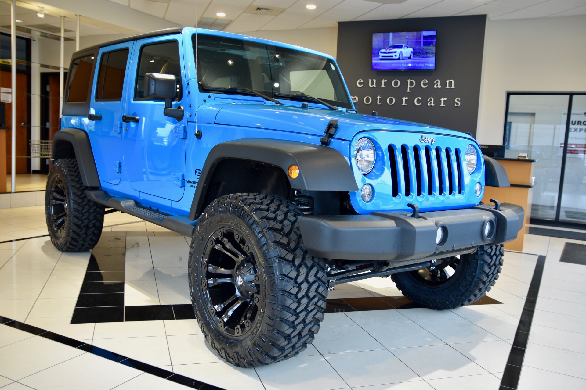 Used 2017 Jeep Wrangler Unlimited EMC CUSTOM LIFTED Sport S For Sale (Sold)  | European Motorcars Stock #568435