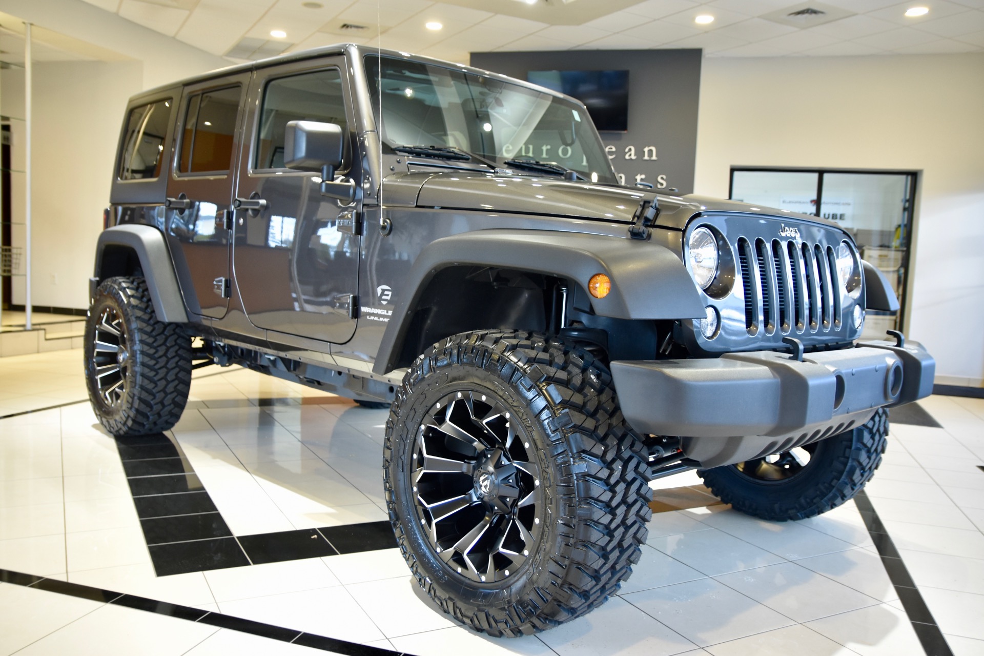 Used 2018 Jeep Wrangler JK Unlimited EMC CUSTOM LIFTED Sport S For Sale 