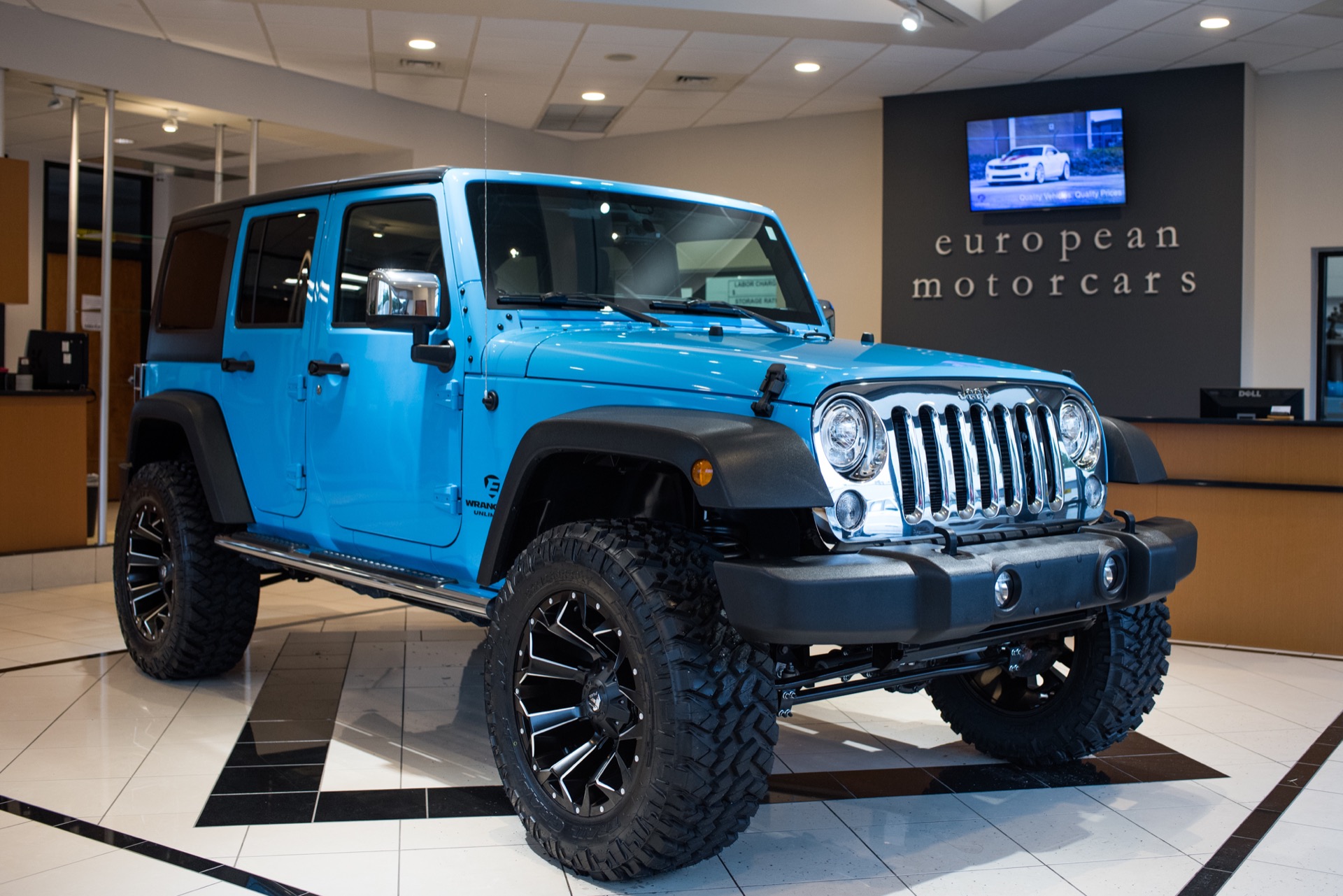 Used 2017 Jeep Wrangler Unlimited EMC CUSTOM LIFTED Sport S For Sale (Sold)  | European Motorcars Stock #675923