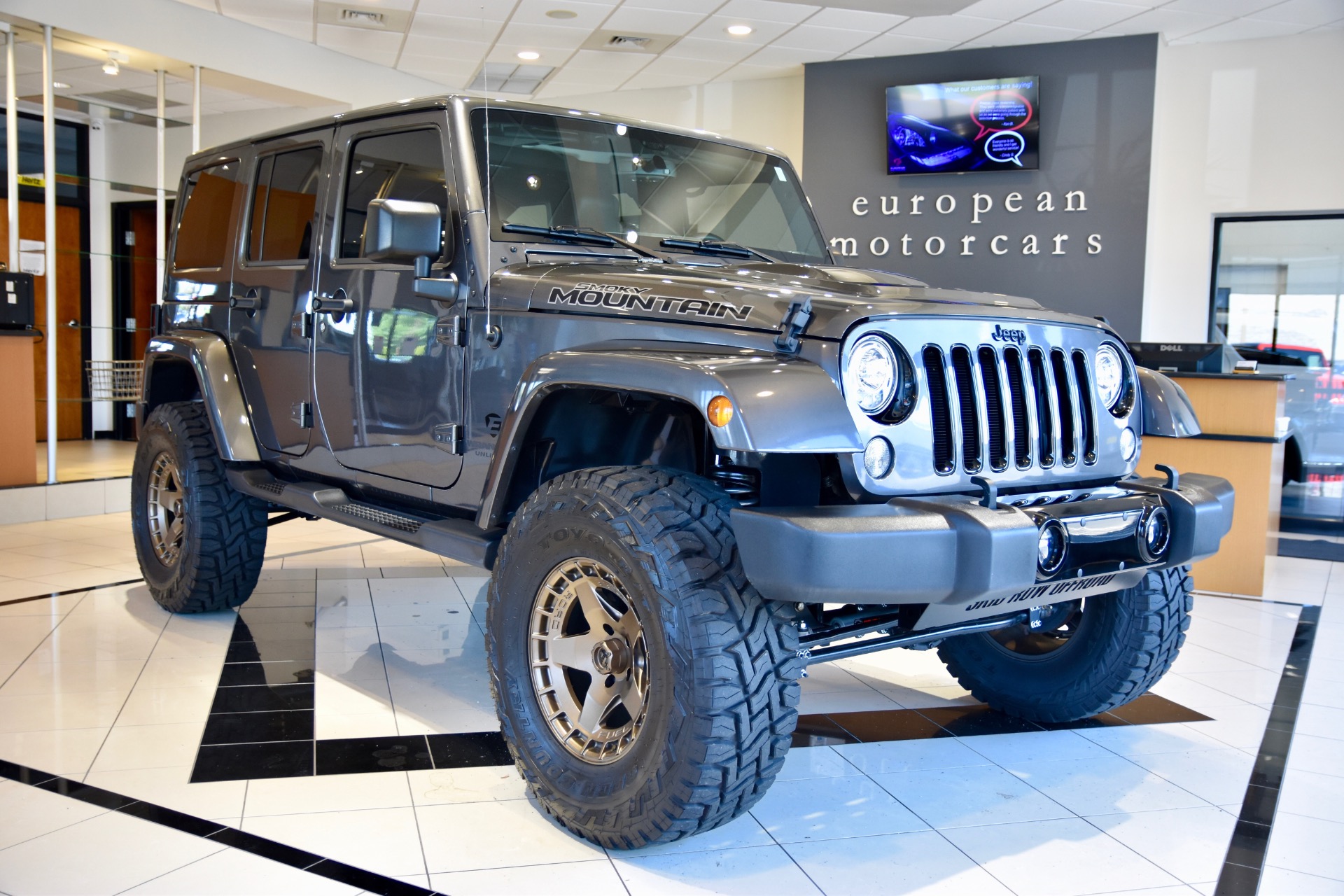 Used 2017 Jeep Wrangler Unlimited EMC CUSTOM LIFTED Smoky Mountain For Sale  (Sold) | European Motorcars Stock #641281